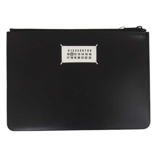 MARTIN MARGIELA マルタンマルジェラ S55UI0192   レザー クラッチバッグ ブラック系【中古】