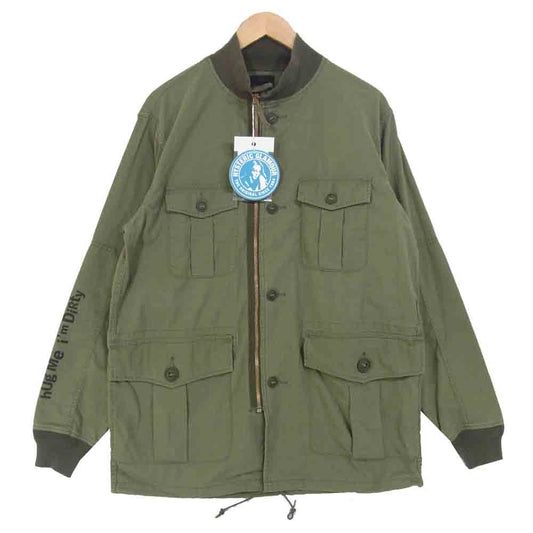 HYSTERIC GLAMOUR ヒステリックグラマー 20SS 02201AB15  × 野口強 SONIC YOUTH リメイク パッチ フィールド ジャケット カーキ系 L【新古品】【未使用】【中古】