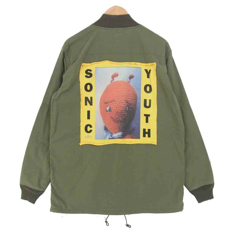 HYSTERIC GLAMOUR ヒステリックグラマー 20SS 02201AB15  × 野口強 SONIC YOUTH リメイク パッチ フィールド ジャケット カーキ系 L【新古品】【未使用】【中古】
