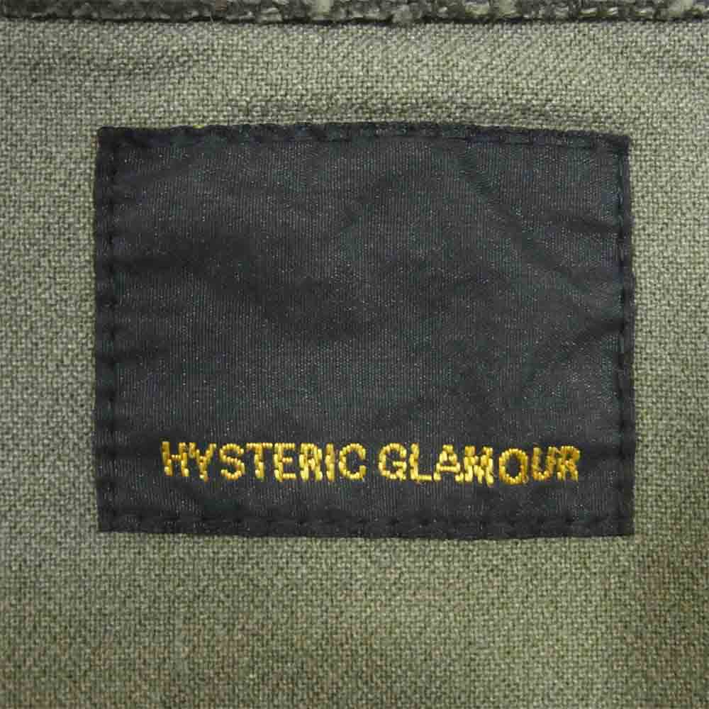 HYSTERIC GLAMOUR ヒステリックグラマー 20SS 02201AB15  × 野口強 SONIC YOUTH リメイク パッチ フィールド ジャケット カーキ系 L【新古品】【未使用】【中古】
