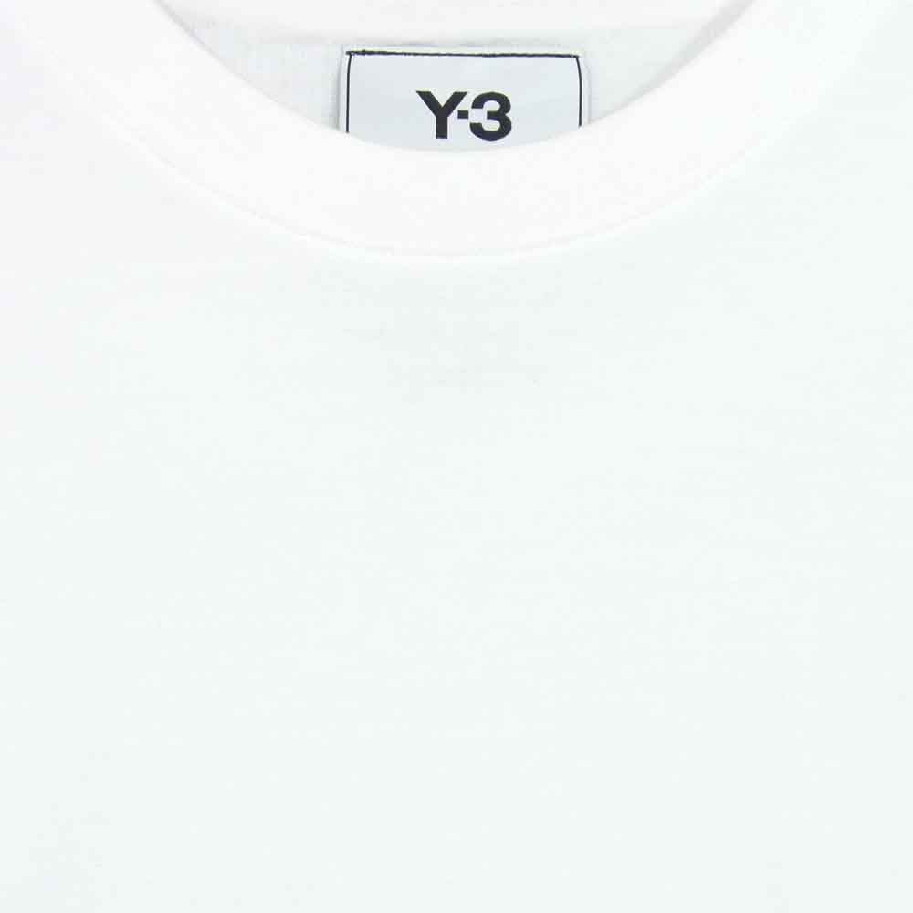 Yohji Yamamoto ヨウジヤマモト H16335 Y-3 ワイスリー バック 3ストライプ Tシャツ ホワイト系 XS【中古】