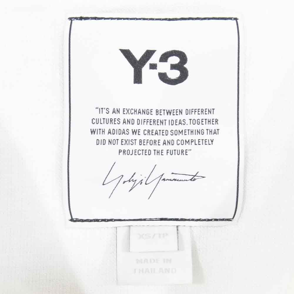 Yohji Yamamoto ヨウジヤマモト H16335 Y-3 ワイスリー バック 3ストライプ Tシャツ ホワイト系 XS【中古】