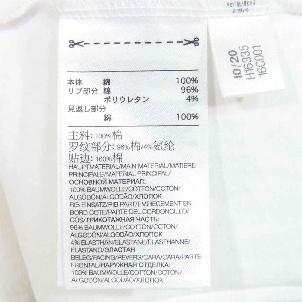 Yohji Yamamoto ヨウジヤマモト H16335 Y-3 ワイスリー バック 3ストライプ Tシャツ ホワイト系 XS【中古】