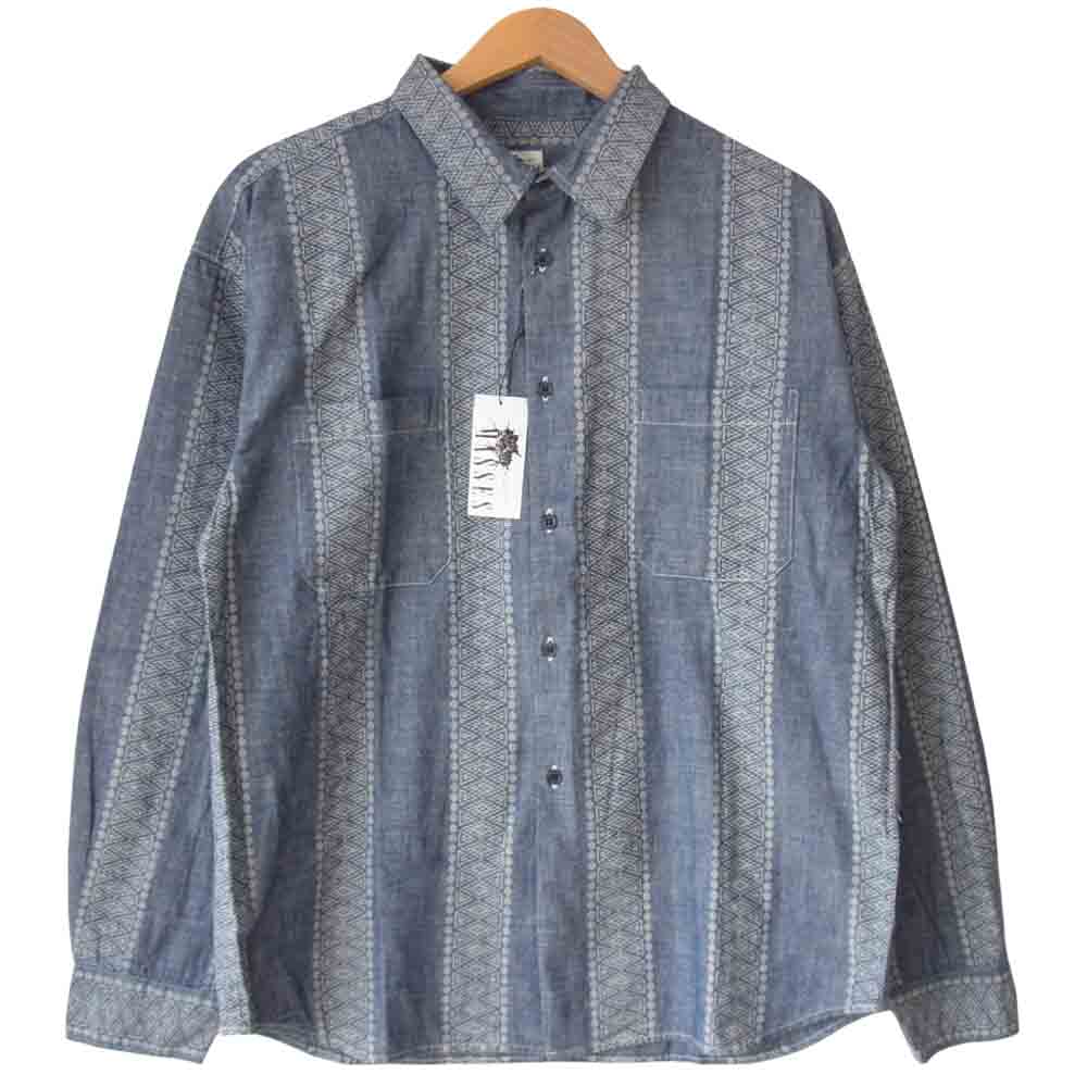 マシス ITEM NATIVE SHT S/P ネイティブ インディゴブルー系 M【新古品】【未使用】【中古】