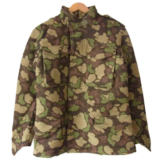 マシス M-65 CAMO 迷彩柄 ウール ミリタリー ジャケット カーキ系 M【新古品】【未使用】【中古】