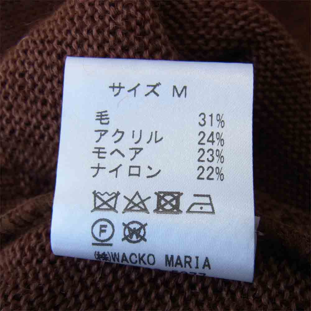 WACKO MARIA ワコマリア MOHAIR CARDIGAN モヘア カーディガン ブラウン系 M【美品】【中古】