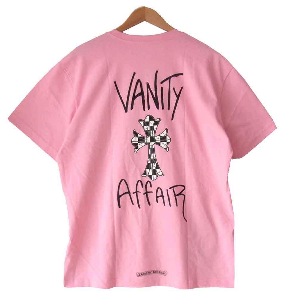 CHROME HEARTS クロムハーツ（原本無） 国内正規品 MATTY BOY マッティボーイ PPO VANITY AFFAIR T-SHRT バニティー アフェア Tシャツ ピンク系 XL【新古品】【未使用】【中古】