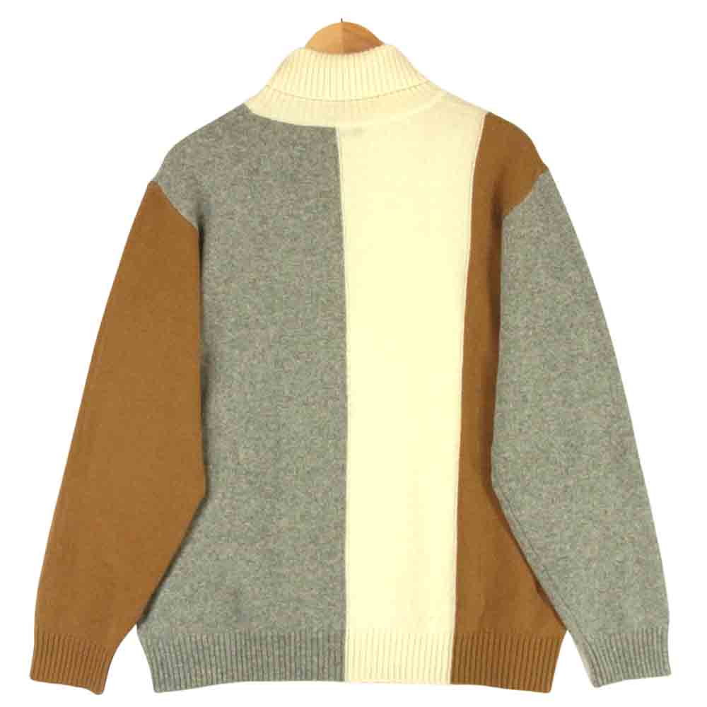 UNDERCOVER アンダーカバー 20AW UCZ4901 ブロックカラー タートルネック ニット A.OFF WHITE 3【新古品】【未使用】【中古】