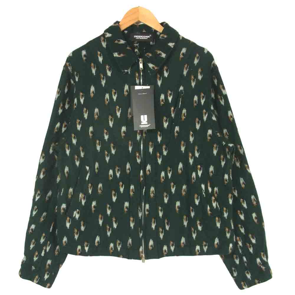 UNDERCOVER アンダーカバー 20AW UCZ4202-1 総柄 ウール 縮絨 ブルゾン ジャケット A.GREEN BASE 4【極上美品】【中古】