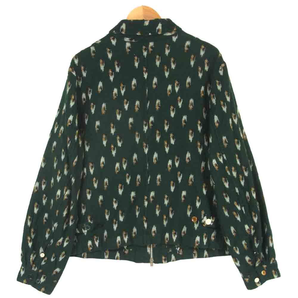 UNDERCOVER アンダーカバー 20AW UCZ4202-1 総柄 ウール 縮絨 ブルゾン ジャケット A.GREEN BASE 4【極上美品】【中古】