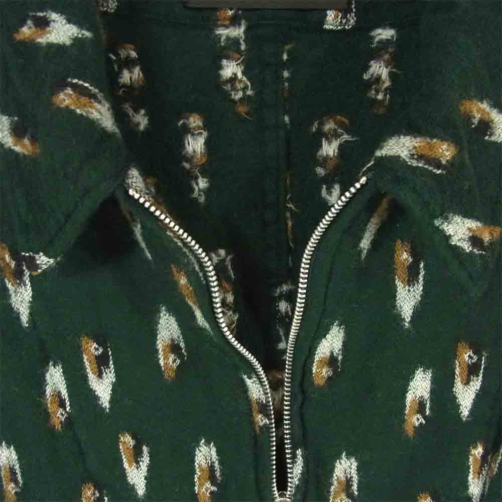 UNDERCOVER アンダーカバー 20AW UCZ4202-1 総柄 ウール 縮絨 ブルゾン ジャケット A.GREEN BASE 4【極上美品】【中古】