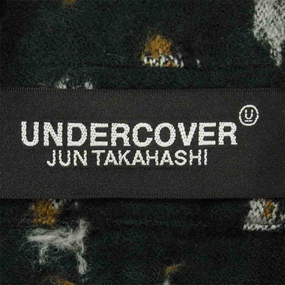 UNDERCOVER アンダーカバー 20AW UCZ4202-1 総柄 ウール 縮絨 ブルゾン ジャケット A.GREEN BASE 4【極上美品】【中古】