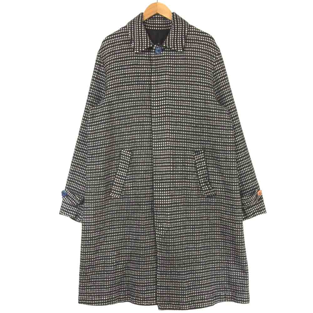 UNDERCOVER アンダーカバー 20AW UCZ4301-1 縮絨 ウール ステンカラー コート B.BLACK BASE 3【新古品】【未使用】【中古】