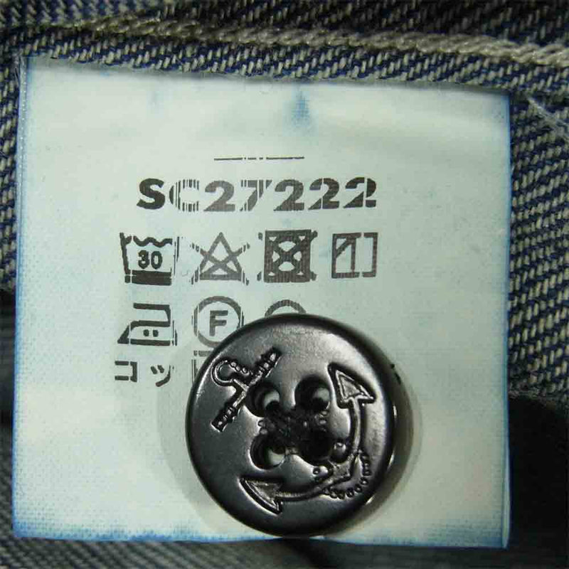 SUGAR CANE シュガーケーン SC27222 デニム CPO 長袖 シャツ コットン 日本製 インディゴブルー系 XL【中古】