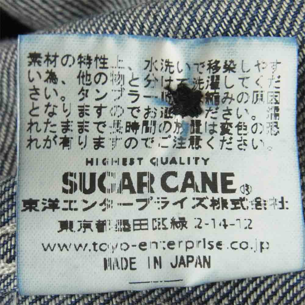 SUGAR CANE シュガーケーン SC27222 デニム CPO 長袖 シャツ コットン 日本製 インディゴブルー系 XL【中古】