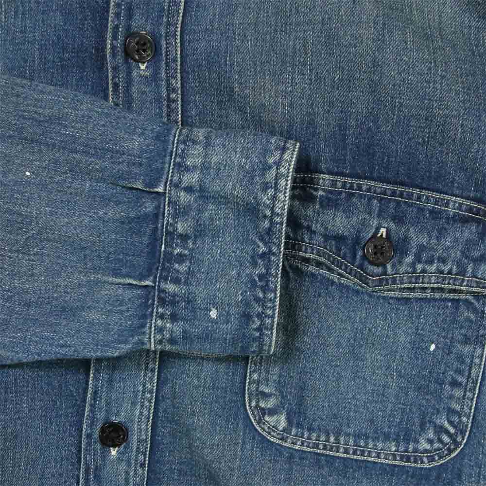 SUGAR CANE シュガーケーン SC27222 デニム CPO 長袖 シャツ コットン 日本製 インディゴブルー系 XL【中古】