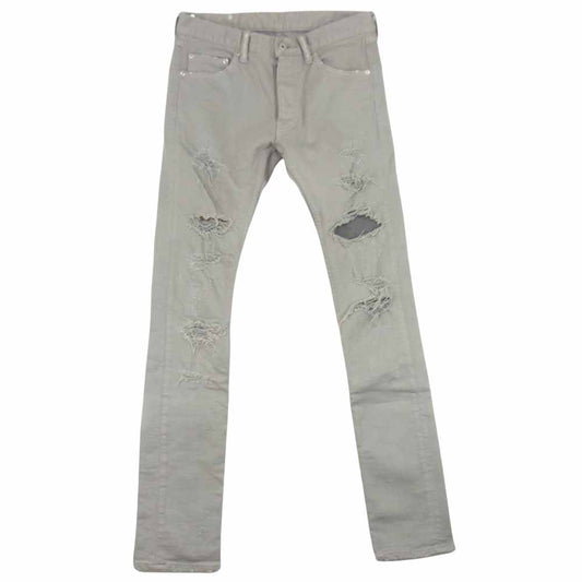 ISAMUKATAYAMA BACKLASH イサムカタヤマバックラッシュ 1356-01C クラッシュ ストレッチ スキニー デニム グレー系 S【中古】