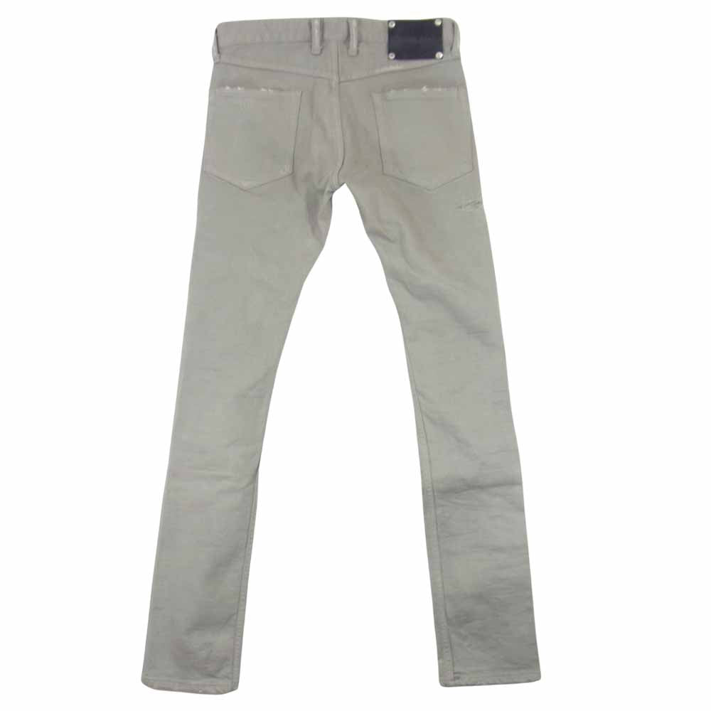 ISAMUKATAYAMA BACKLASH イサムカタヤマバックラッシュ 1356-01C クラッシュ ストレッチ スキニー デニム グレー系 S【中古】