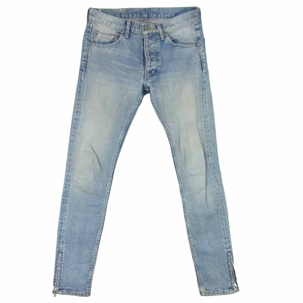 ISAMUKATAYAMA BACKLASH イサムカタヤマバックラッシュ 1483-11 13oz ストレッチ デニム ホース レザー スーパー スキニー パンツ インディゴブルー系 S【中古】