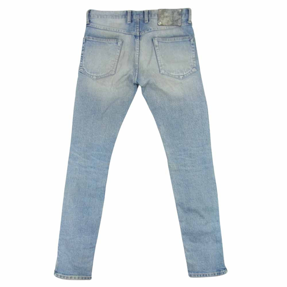 ISAMUKATAYAMA BACKLASH イサムカタヤマバックラッシュ 1483-11 13oz ストレッチ デニム ホース レザー スーパー スキニー パンツ インディゴブルー系 S【中古】