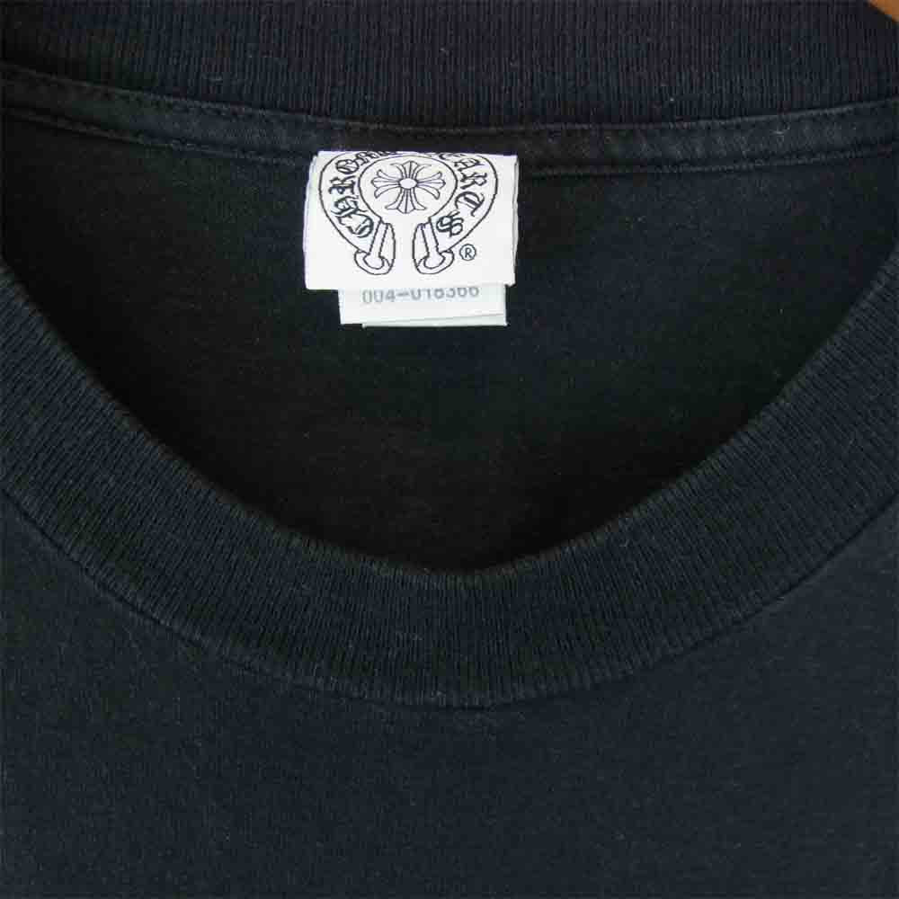 CHROME HEARTS クロムハーツ（原本無） USA製 CHプラス ホースシュー プリント ポケット Ｔシャツ ブラック系 M【中古】