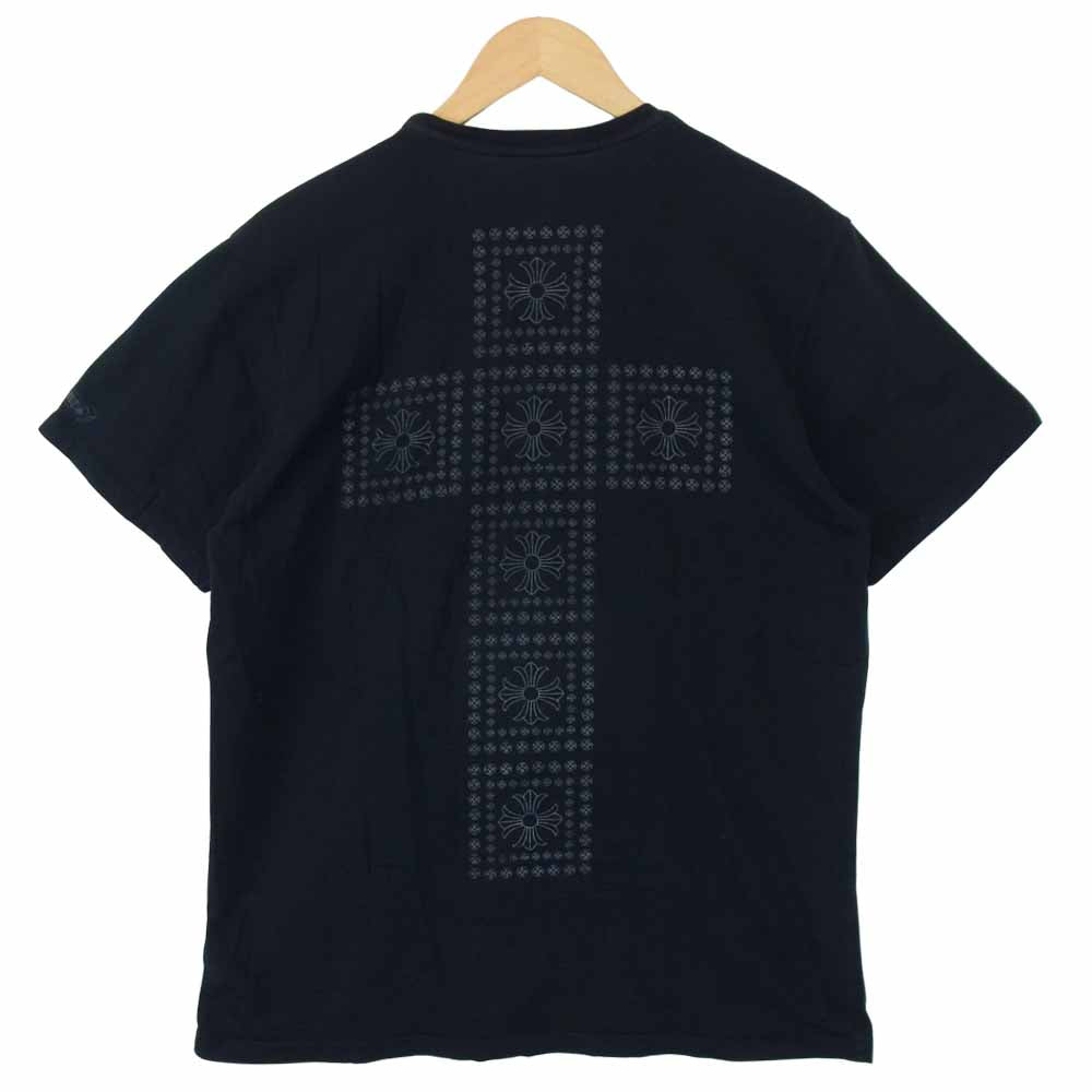 CHROME HEARTS クロムハーツ（原本無） USA製 CHプラス クロス プリント Tシャツ ブラック系 M【中古】
