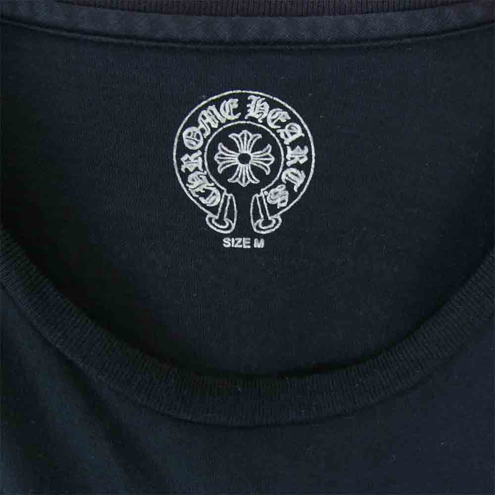 CHROME HEARTS クロムハーツ（原本無） USA製 CHプラス クロス プリント Tシャツ ブラック系 M【中古】