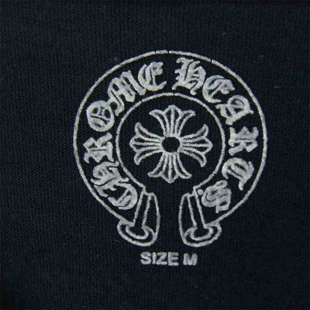 CHROME HEARTS クロムハーツ（原本無） USA製 CHプラス クロス プリント Tシャツ ブラック系 M【中古】