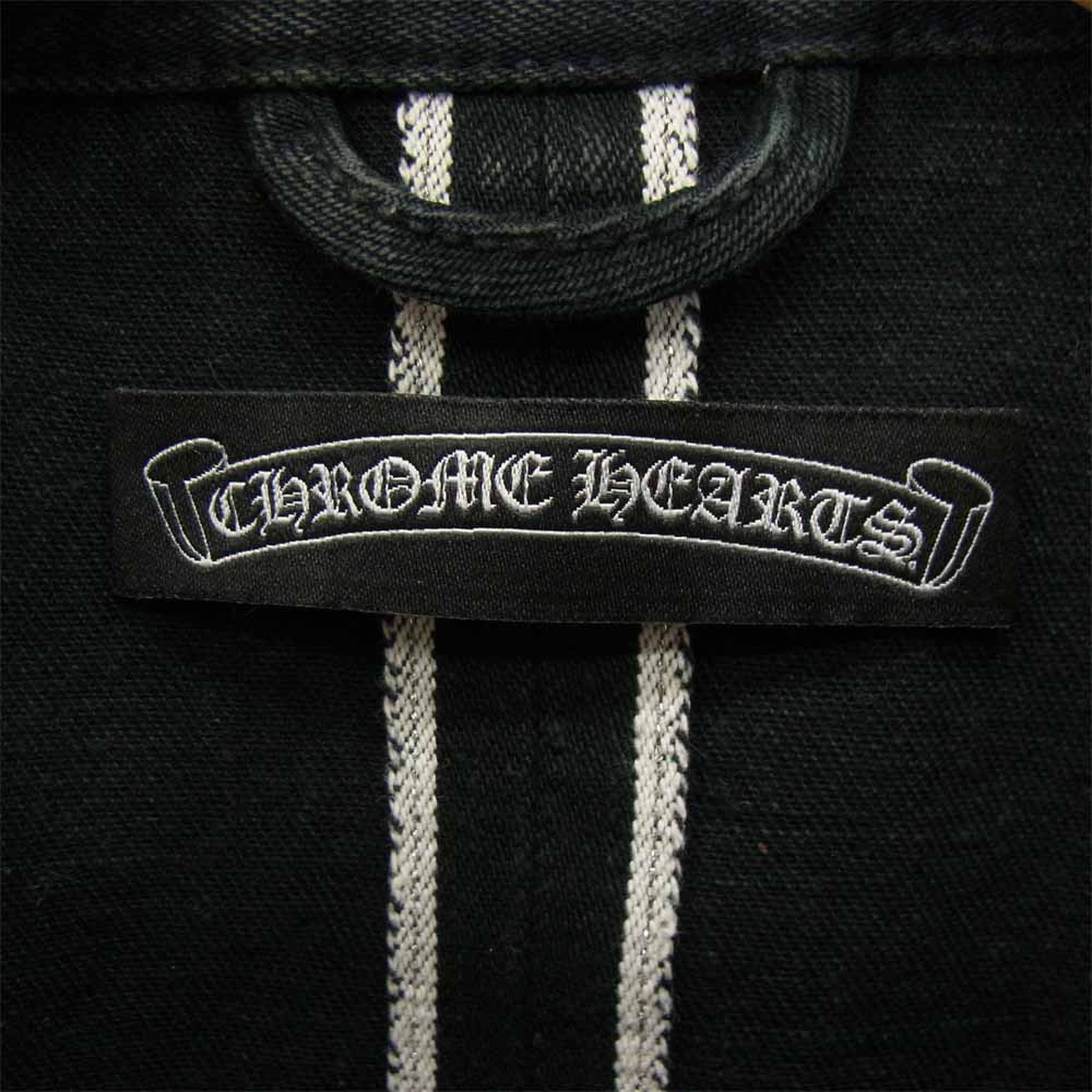CHROME HEARTS クロムハーツ（原本有） 国内正規品 USA製 DENIM WESTERN デニム ウエスタン シャツ ブラック系 M【中古】