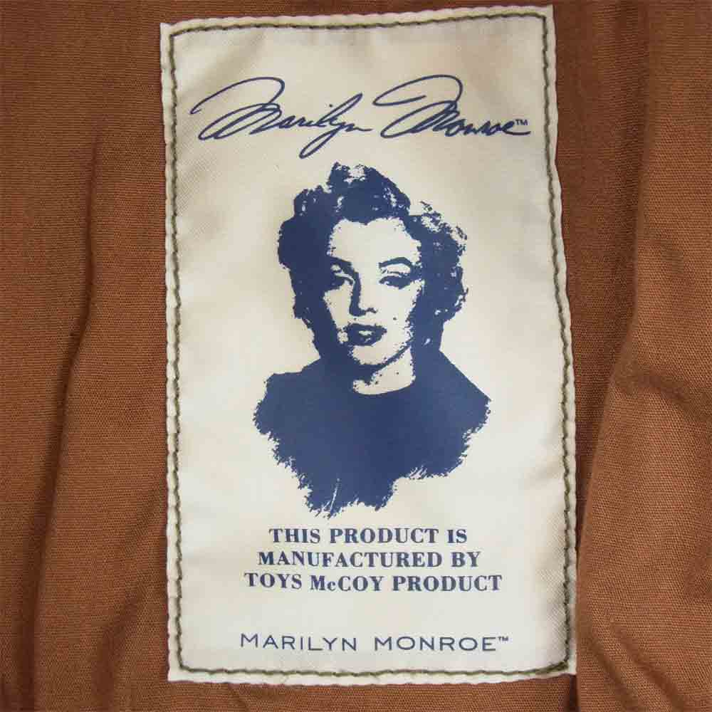 TOY'S McCOY トイズマッコイ A-2 エニシングゴーズ マリリンモンロー レザー フライト ジャケット ブラウン系 44【中古】