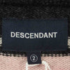 DESCENDANT ディセンダント 18AW 182MADS-KNM02 BAJA ZIP WOOL KNIT ボーダー ジップ パーカー ニット ピンク系 ブラック系 M【新古品】【未使用】【中古】