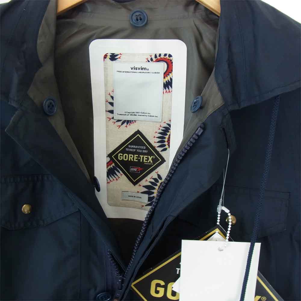 VISVIM ビズビム 15AW 0115205013005 PFD JKT 2.5L GORE-TEX ゴアテックス ナイロン フィールド ジャケット ネイビー系 1【極上美品】【中古】