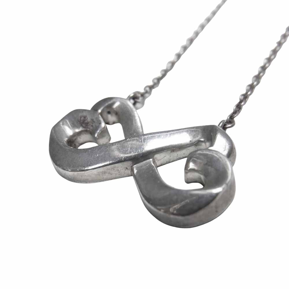 TIFFANY&Co. ティファニー ダブル ラビング ハート ネックレス  シルバー系【中古】