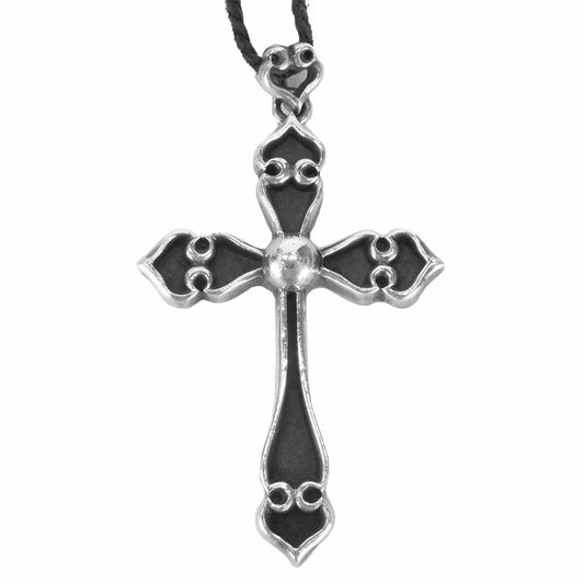 CHROME HEARTS クロムハーツ（原本無） SPADE CROSS ラージ スペード クロス ペンダント ネックレス シルバー系【中古】