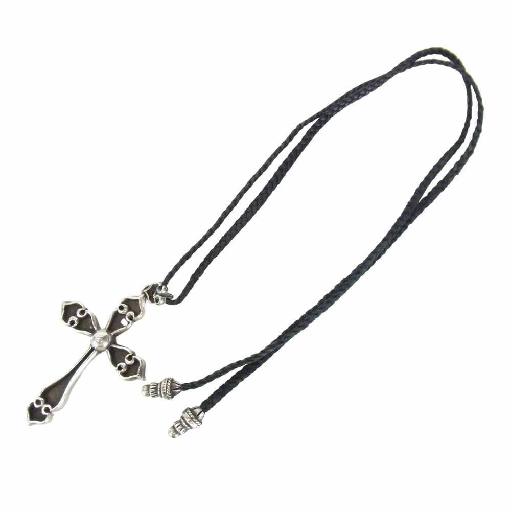 CHROME HEARTS クロムハーツ（原本無） SPADE CROSS ラージ スペード クロス ペンダント ネックレス シルバー系【中古】