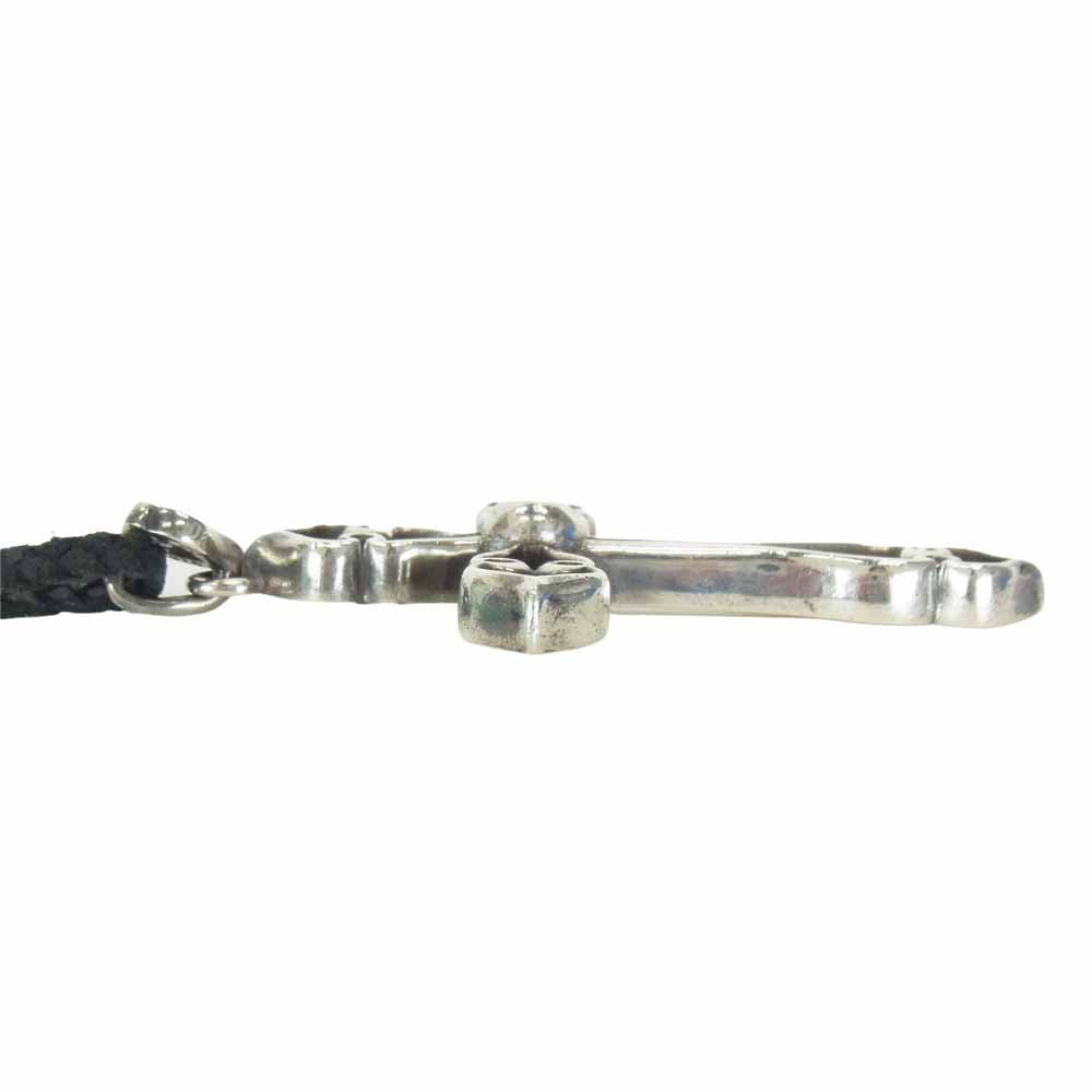 CHROME HEARTS クロムハーツ（原本無） SPADE CROSS ラージ スペード クロス ペンダント ネックレス シルバー系【中古】