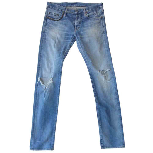 HYSTERIC GLAMOUR ヒステリックグラマー スタッズ デニム パンツ インディゴブルー系 32【中古】