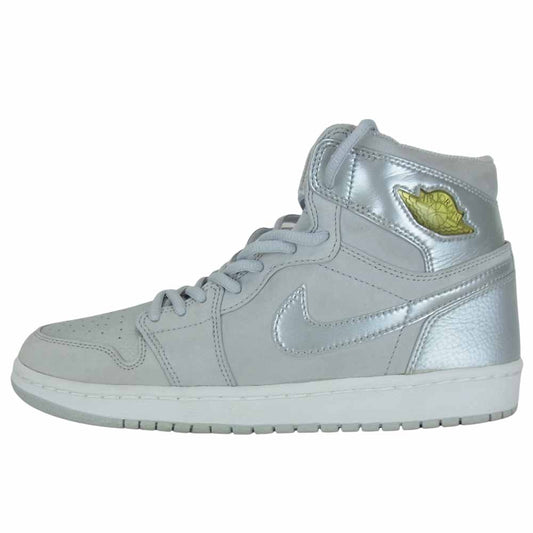 NIKE ナイキ 136060-001 AIR JORDAN 1 2001 ADDITION エアジョーダン1 2001 エディション スニーカー シルバー系 27.5cm【美品】【中古】