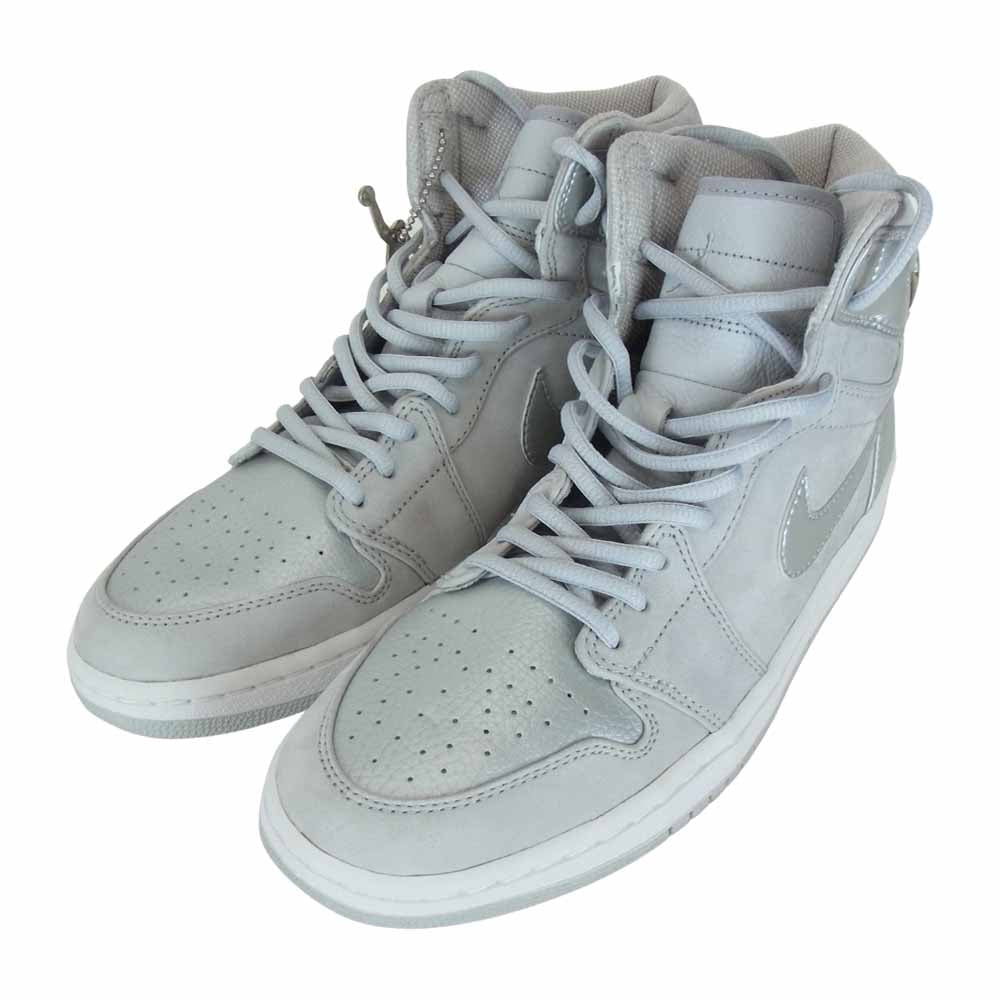 NIKE ナイキ 136060-001 AIR JORDAN 1 2001 ADDITION エアジョーダン1 2001 エディション スニーカー シルバー系 27.5cm【美品】【中古】