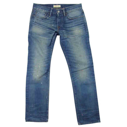 Ron Herman ロンハーマン USA製 ダメージ加工 ペイント加工 デニム ジーンズ パンツ インディゴブルー系 29【美品】【中古】