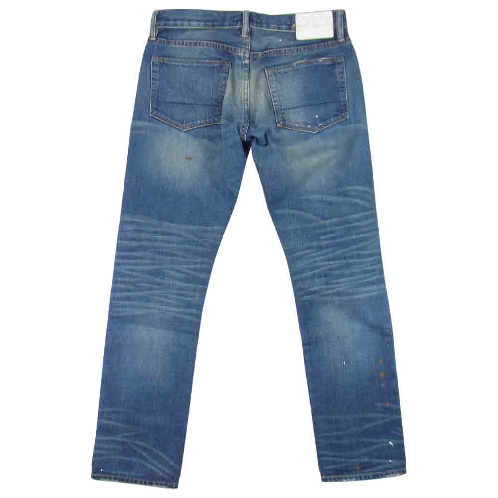 Ron Herman ロンハーマン USA製 ダメージ加工 ペイント加工 デニム ジーンズ パンツ インディゴブルー系 29【美品】【中古】