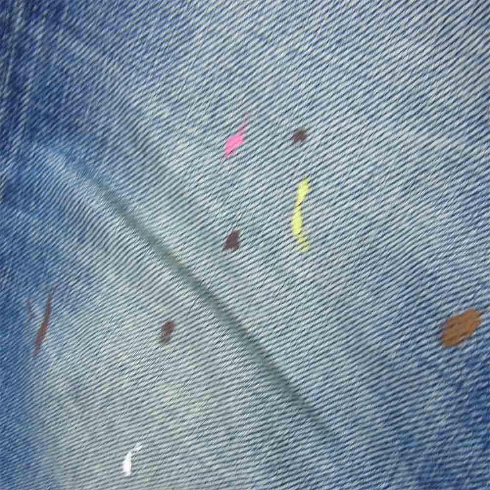 Ron Herman ロンハーマン USA製 ダメージ加工 ペイント加工 デニム ジーンズ パンツ インディゴブルー系 29【美品】【中古】