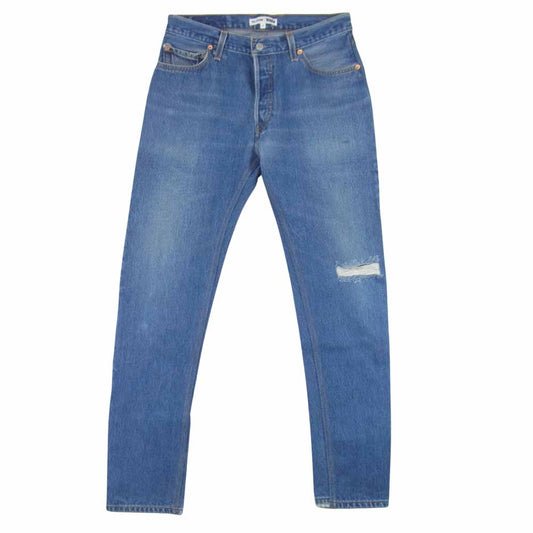 Levi's リーバイス × リダン RE/DONE クラッシュリペア加工 デニム パンツ ジーンズ インディゴブルー系 28【美品】【中古】