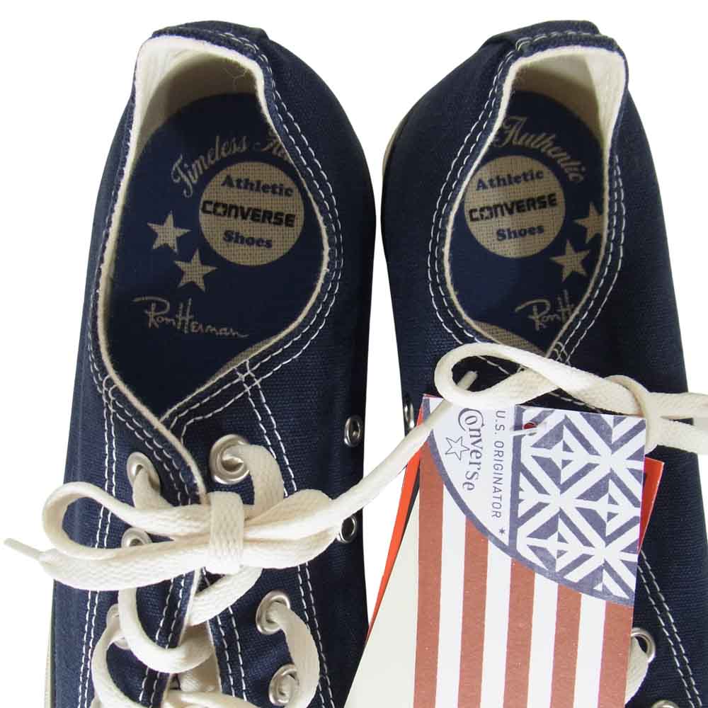 Ron Herman ロンハーマン 1CJ592 × コンバース CONVERSE ALL STAR OX オールスター オックス ローカット スニーカー ネイビー ネイビー系 26cm【新古品】【未使用】【中古】