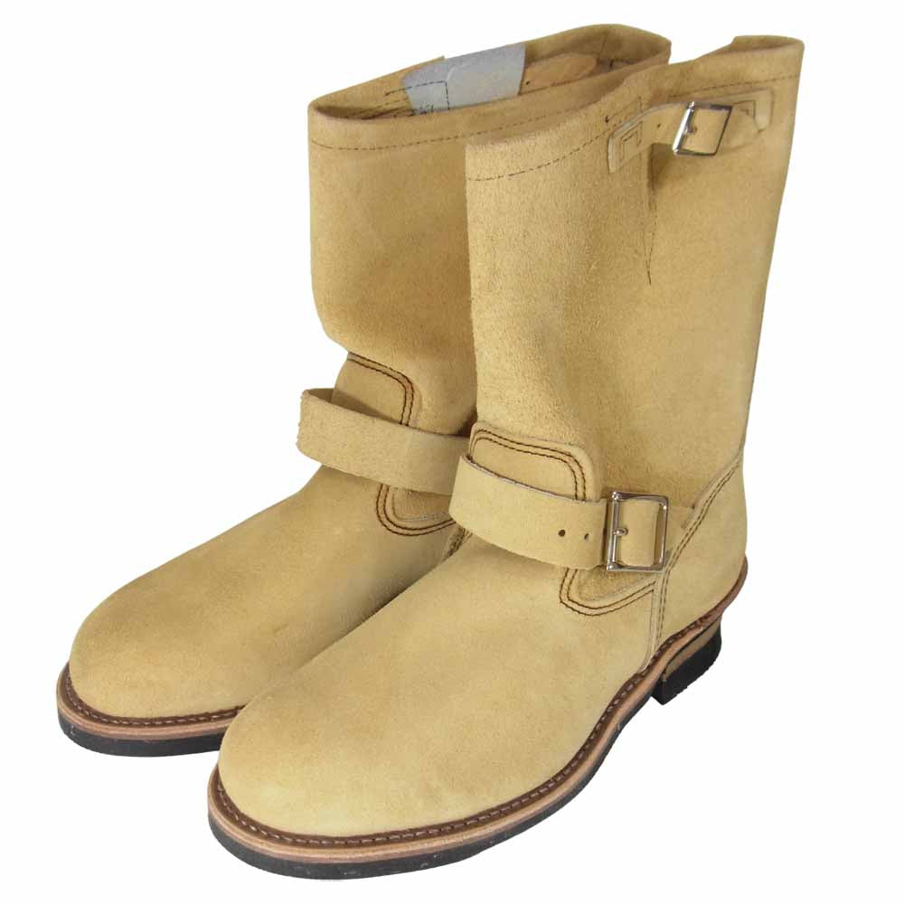 RED WING レッドウィング 8268 ENGINEER BOOTS スエード エンジニアブーツ ベージュ系 10 D【新古品】【未使用】【中古】