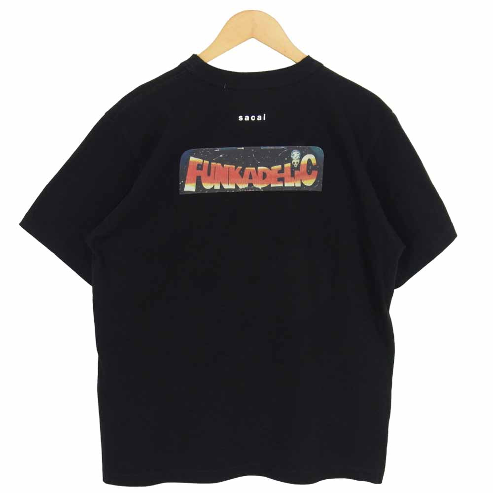 Sacai サカイ 20SS 20-0104S FUNKADELIC T-Shirt カットソー Tシャツ ブラック系 3【中古】