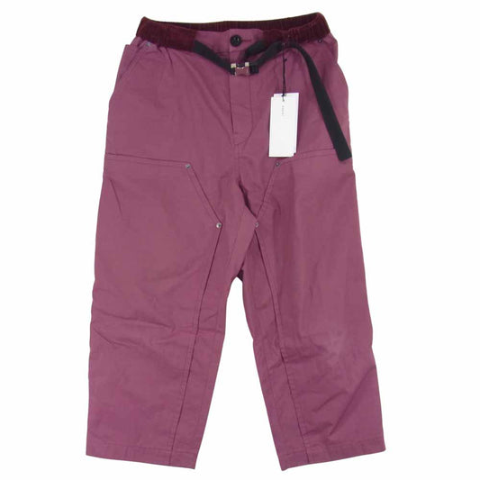 Sacai サカイ 20AW 20-02325M Cotton Oxford Pants コットン オックスフォード パンツ エンジ系 1【美品】【中古】