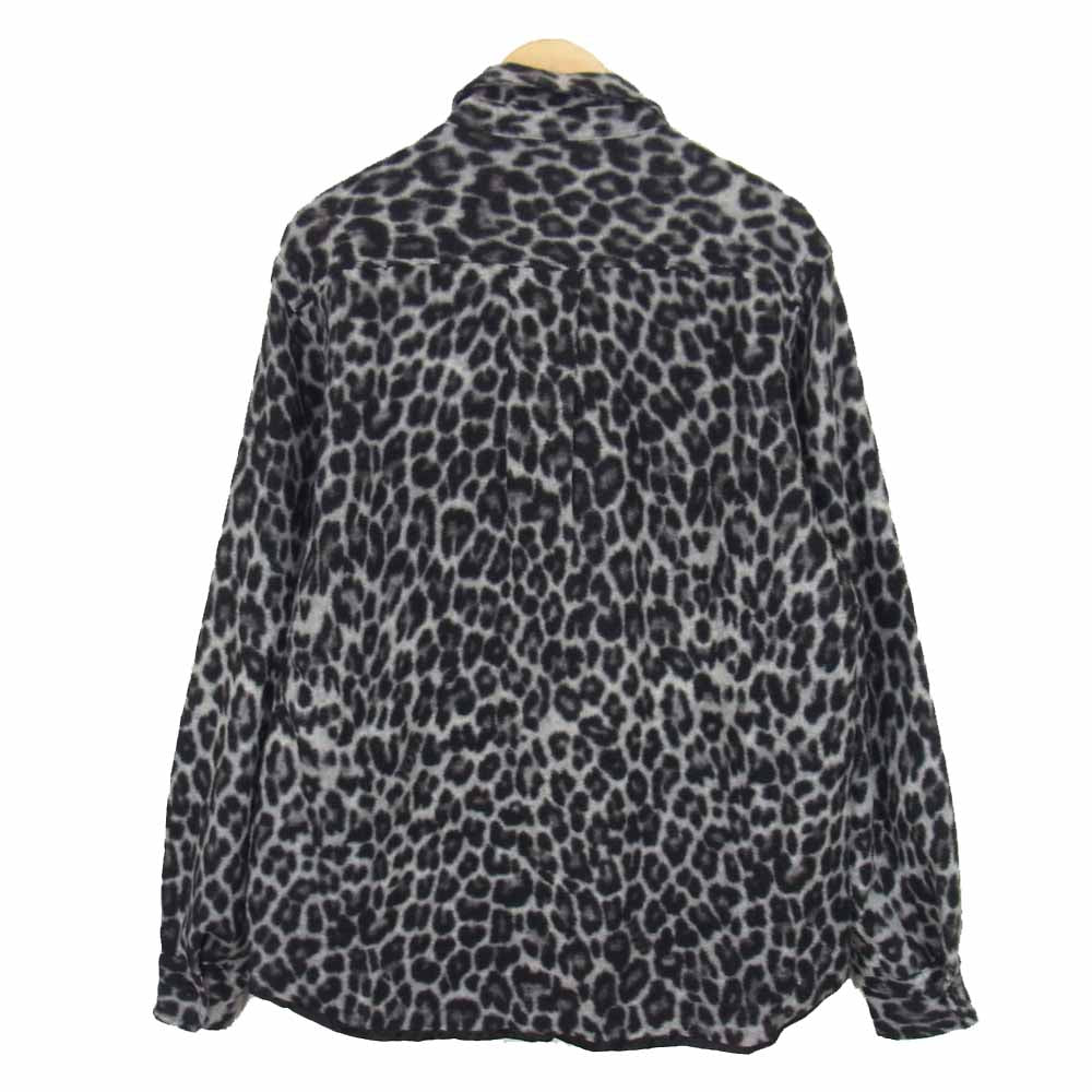 Sacai サカイ 20AW 20-02392M leopard print zip-up リバーシブル レオパード ジップ ジャケット ブラック系 2【美品】【中古】