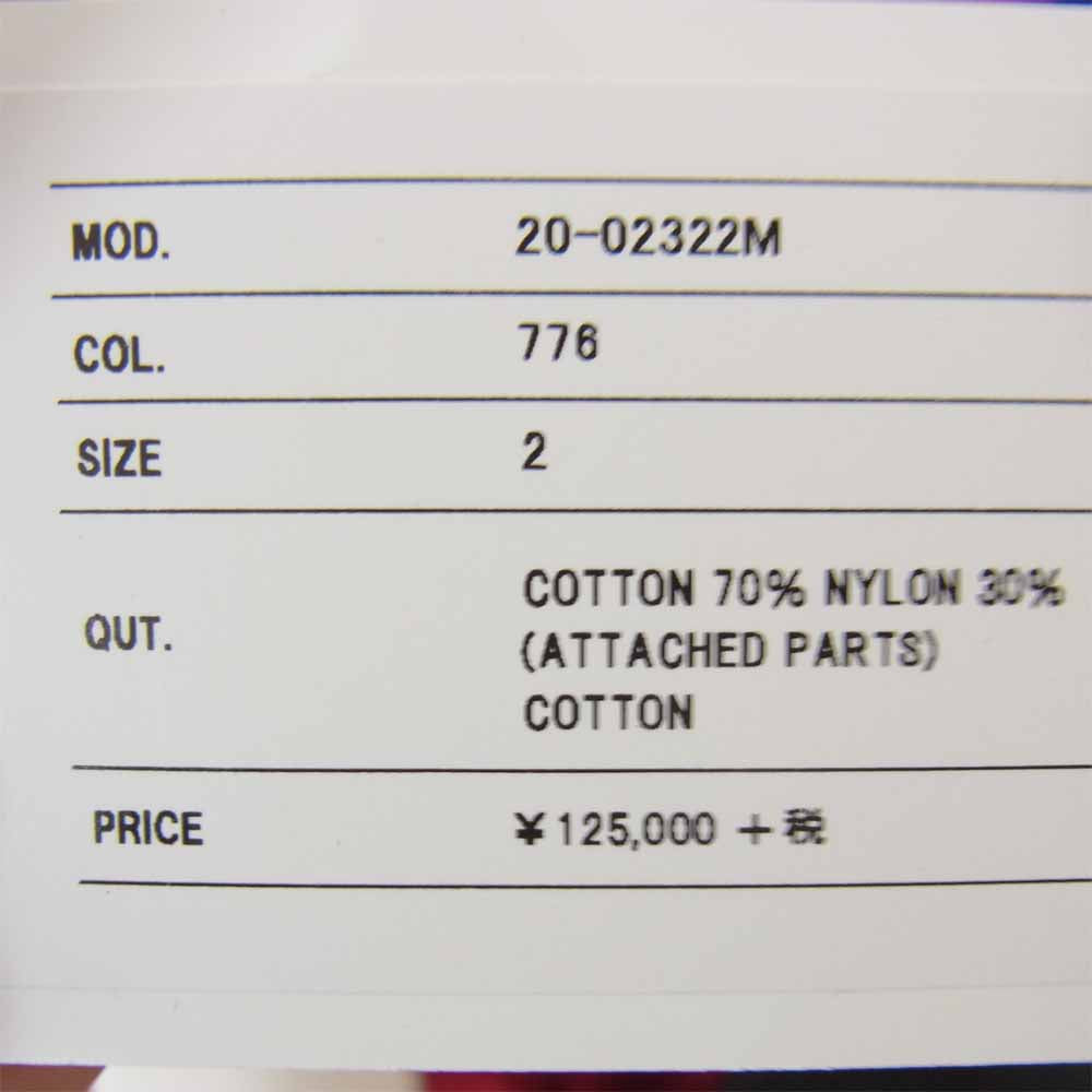 Sacai サカイ 20AW 20-02322M Cotton Oxford Blouson コットン ...