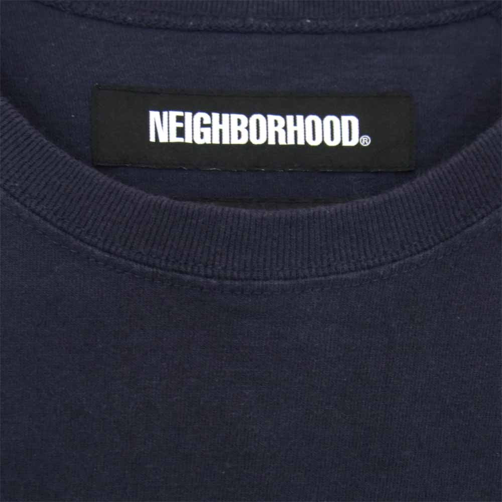 NEIGHBORHOOD ネイバーフッド 20SS 201UNNH-CSM04 BD C-CREW 3Q ラグラン スリーブ 七分袖Tシャツ ネイビー系 XL【中古】